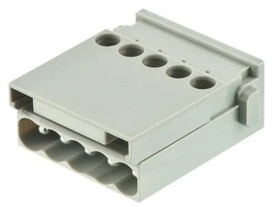 Moduł Han E 5 pinów (śrubowe 0,5‑2,5 mm2) męski 400V 16A Han Modular 09140052601 - obrazek 1