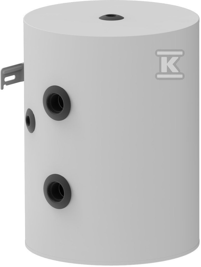 Zbiornik buforowy grzewczy wiszący bez wężownicy o pojemnosci 60 litrów, PUR, przyłącza 6/4" FBM-PC0060 - obrazek 1