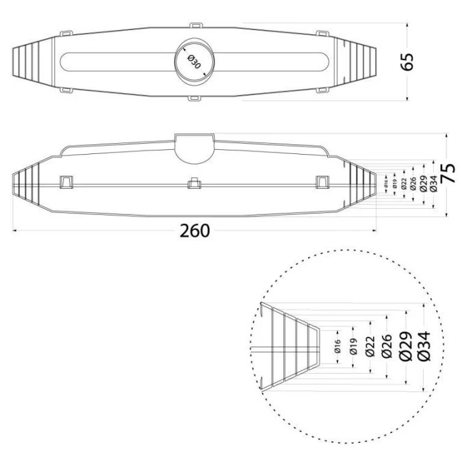 Mufa instalacyjna MM12 Ø16‑34mm żywica 390ml taśma izolacyjna GELEBOX - obrazek 2