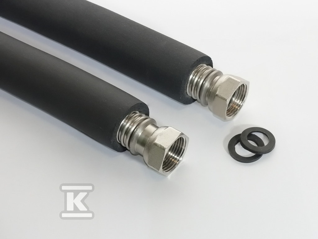 Zestaw 2 sztuk węży DN25 z nakrętkami 1 cal/ 1 cal z izolacją UV 9 mm L=0,20 ZFS25-NO1-NO1-A0200 - obrazek 1