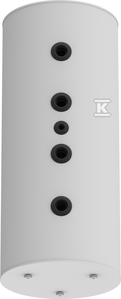 Zbiornik buforowy grzewczy stojący bez wężownicy o pojemności 200 litrów, PUR, przyłącza 6/4" FBM-PC0200 - obrazek 3