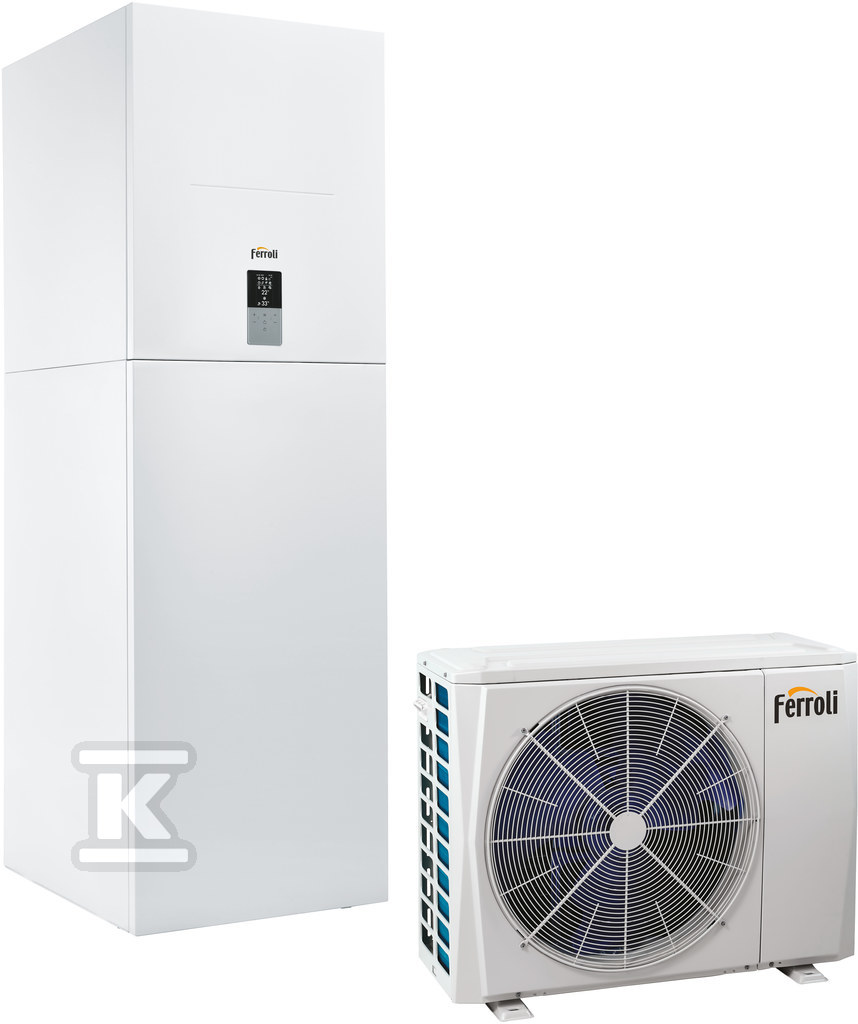 Pompa ciepła powietrzna split Omnia ST 3.2 HI3 10 – 8,4 kW, 1 fazowa, 230V ze zbiornikiem 190 litrów rewersyjna ze sprężarką inwerterową, montaż zewnętrzny, wbudowana grzałka 3kW Jz.0XHCARWA, jw. 0XHG8SWA 0XHTASWA