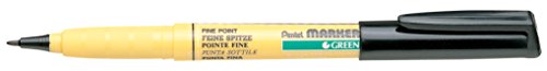 Marker do tkanin czarny permanentny niezmywalny PENTEL NM10 1 szt. - obrazek 1