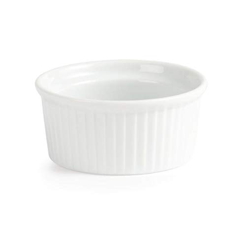 12X Olympia białe naczynia Ramekins 85 mm porcelanowe do pieczenia restauracja