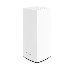 Trójpasmowy system WLAN Linksys Velop MX4200 mesh Wi Fi 6 (AX4200) router, repeater, wzmacniacz zasięgu do 260 m2 i 3,5x większa szybkość dla ponad 40 urządzeń 1 szt., biały Trójpasmowy system WLAN Linksys Velop MX4200 mesh Wi Fi 6 (AX4200) router, repeater, wzmacniacz zasięgu do 260 m2 i 3,5x większa szybkość dla ponad 40 urządzeń 1 szt., biały