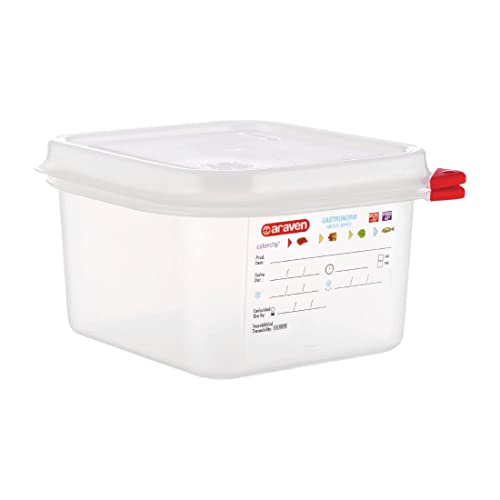 Araven DL980 pojemnik na żywność, długość przedmiotu 16,2 cm (4 sztuki)