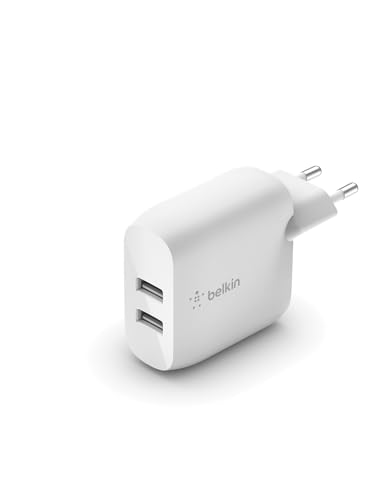 Belkin Boost Charge Dual USB Szybka Ładowarka 12W Biała WCB002VFWH Belkin Boost Charge Dual USB Szybka Ładowarka 12W Biała WCB002VFWH
