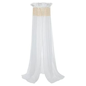 Jollein baldachim do łóżeczka dziecięcego w stylu vintage Boho Lace Ivory wysokość 155 cm z wkładką koronkową pokoju kolor kości słoniowej, kremowo biały Jollein baldachim do łóżeczka dziecięcego w stylu vintage Boho Lace Ivory wysokość 155 cm z wkładką koronkową pokoju kolor kości słoniowej, kremowo biały