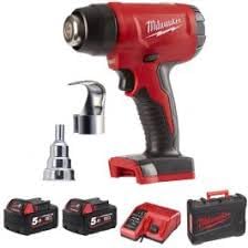 Milwaukee Tools Pistolet na gorące powietrze M18 18 V 2 akumulatory 5,0 Ah 1 ładowarka 80 min Bhg 502 C 4933459772, czerwony Milwaukee Tools Pistolet na gorące powietrze M18 18 V 2 akumulatory 5,0 Ah 1 ładowarka 80 min Bhg 502 C 4933459772, czerwony