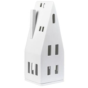 Räder Aux Cable Domek na Świeczkę, Porcelana, Biały, 20 cm Räder Aux Cable Domek na Świeczkę, Porcelana, Biały, 20 cm