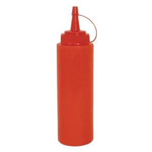 Vogue K045 czerwona butelka na sos do wyciskania, 225 ml. Vogue K045 czerwona butelka na sos do wyciskania, 225 ml.