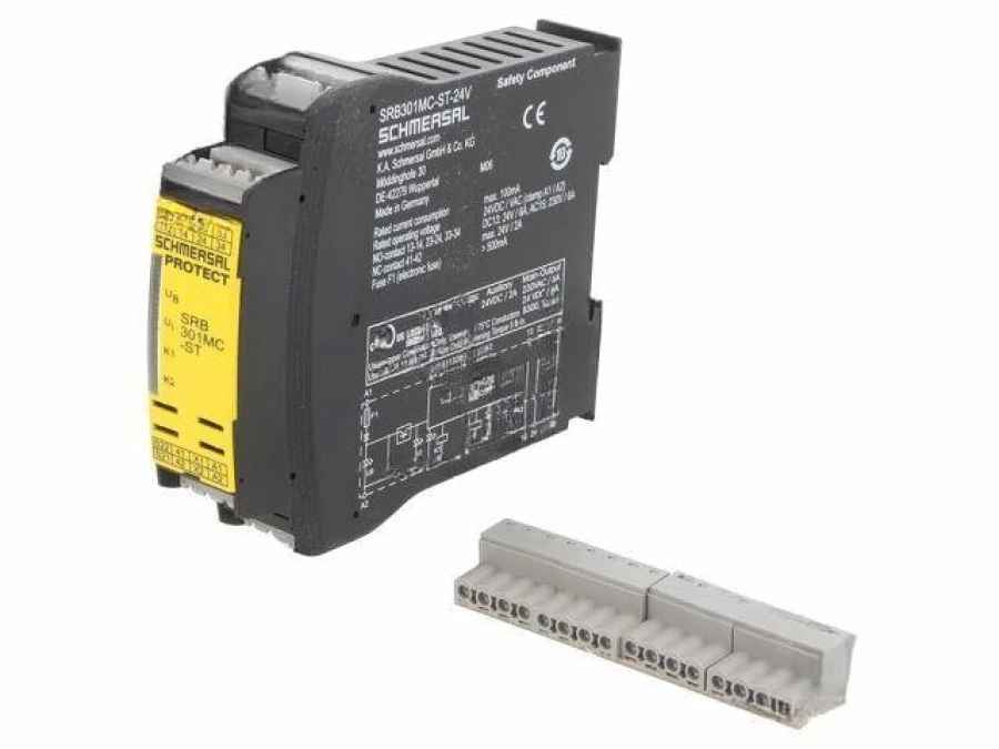 Moduł: przekaźnik bezpieczeństwa 24VAC 24VDC na szynę DIN SRB301MC‑ST‑24V - obrazek 1