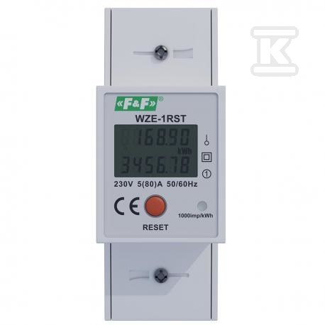 Jednofazowy licznik zużycia energii 45A z funkcją RESET WZE-1RST - obrazek 2