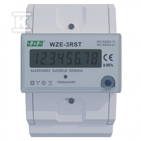 Trójfazowy licznik zużycia energii 80A, z funkcją RESET WZE-3RST - obrazek 2