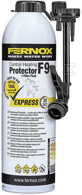 Inhibitor, środek czyszczący, Cleaner 2w1, FERNOX F9 Express 400ml, puszka, płyn 62491 - obrazek 1