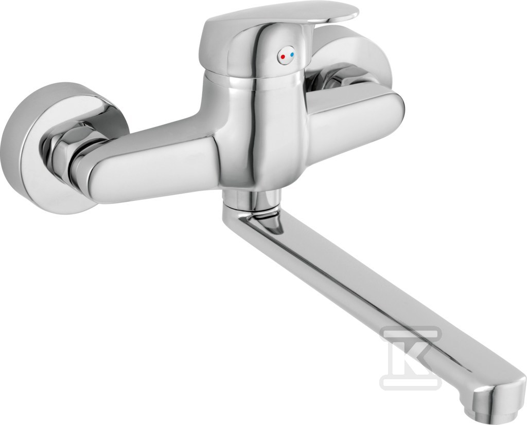 Bateria zlewozmywakowa ścienna ONE, chrom BFO5-LB - obrazek 1