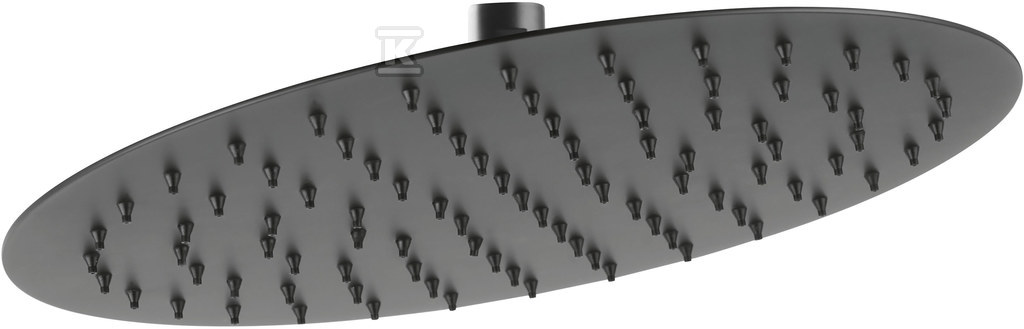 Głowica talerzowa deszczowni SLIM okrągła 30 cm, czarna DSN07BL - obrazek 1