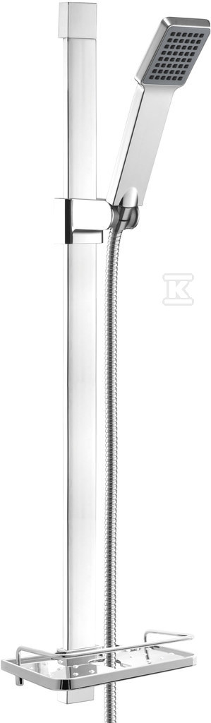Zestaw prysznicowy przesuwny 1 strumieniowy QUADRO LA chrom N110-LA - obrazek 1