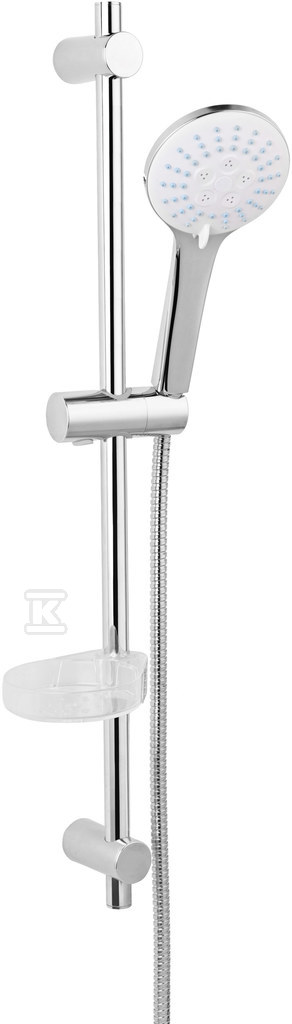 Zestaw prysznicowy przesuwny 3 strumieniowy NESSA chrom N350B - obrazek 1