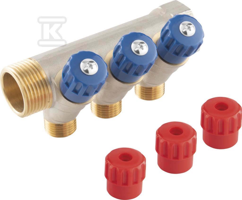 Rozdzielacz sanitarny 1"x1/2", 3-drogowy RDW250300 - obrazek 1