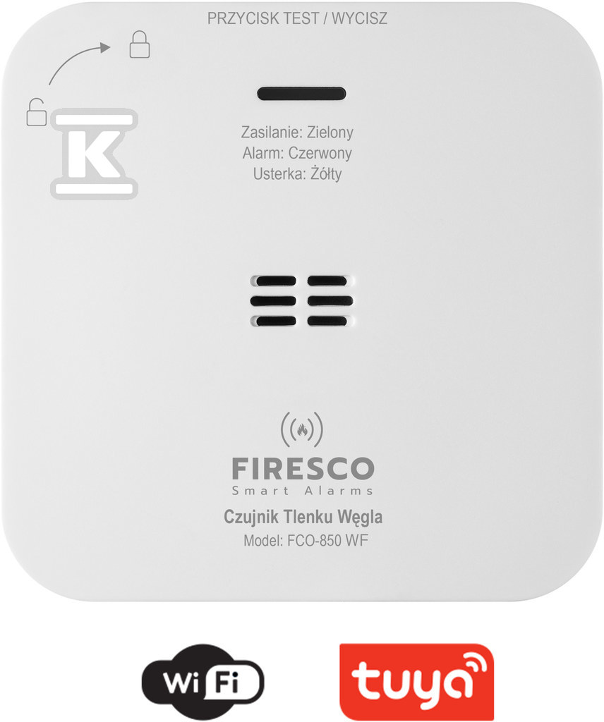 Czujnik czadu z funkcją komunikacji Firesco FCO-850 WF FIR-FCO-850-WF