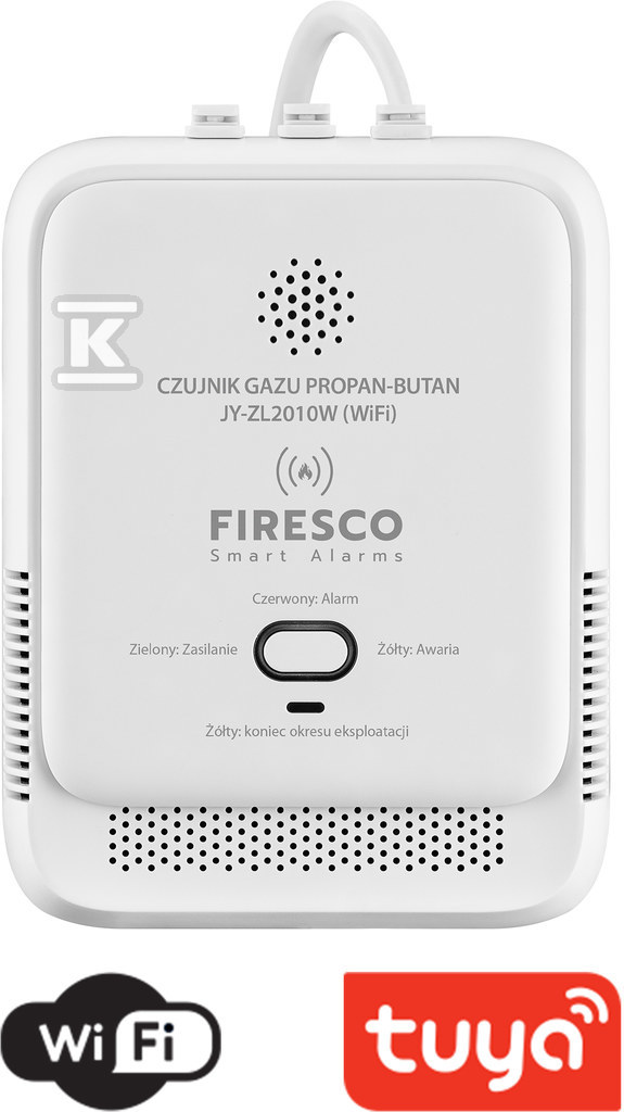 Czujnik LPG z funkcją komunikacji Firesco JY-ZL2010W FIR-JY-ZL2010W
