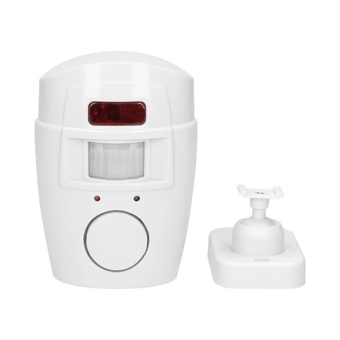 Mini alarm bezprzewodowy z wbudowaną syreną sterowany pilotem, 6m, bateryjny, 2 piloty,AS‑1 - obrazek 3