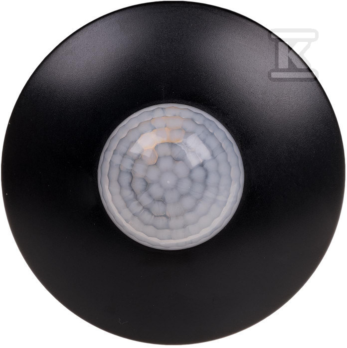 Pasywny sufitowy czujnik ruchu 360 stopni 24V DR-06B czarny z detekcją promieniowania podczerwonego DR-06B-24V
