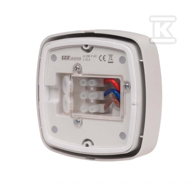 Czujnik ruchu PIR z funkcją obecności, IP-65, sufitowy, 360°, 10A, 230V DR-09-IP65 - obrazek 3