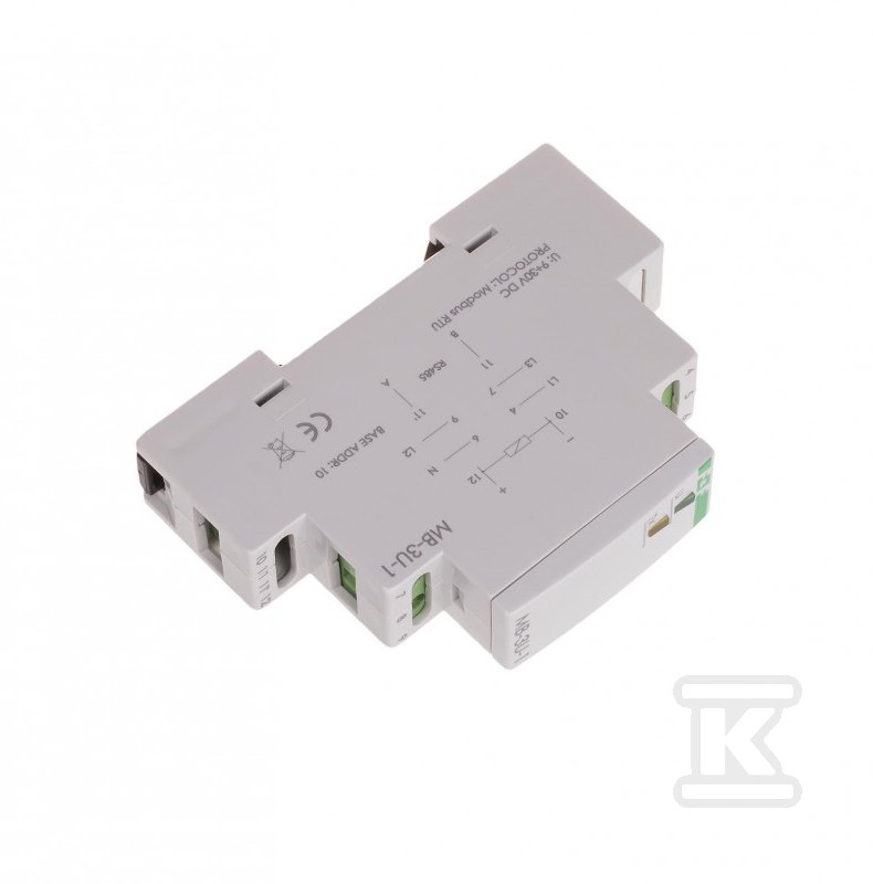 Przetwornik pomiaru napięcia, trójfazowy, z wyjściem modbus rtu MAX-MB-3U-1 - obrazek 3