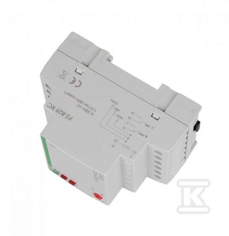 Przekaźnik kontroli poziomu wody deszczowej dwu stanowy PZ-829RC-WD - obrazek 3