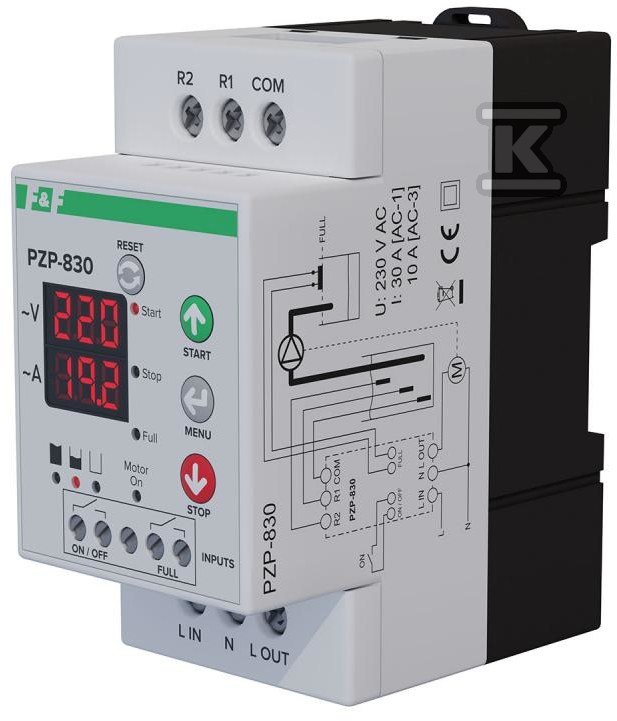 Przekaźnik kontroli pompy głębinowej PZP-830 PZP-830 - obrazek 2