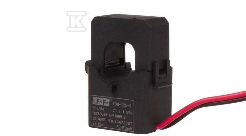 Miniaturowy przekładnik prądowy z otwieranym rdzeniem 125-5A klasa 1 TOM-125-5 - obrazek 2