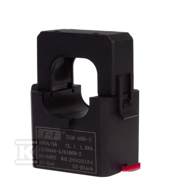 Miniaturowy przekładnik prądowy z otwieranym rdzeniem 400-5A klasa 1 TOM-400-5 - obrazek 2