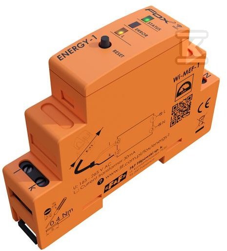 Monitor energii elektrycznej jednofazowy, WI-MEF-1 40A WI-MEF-1-40 - obrazek 3