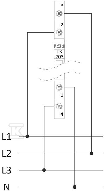 Lampka kontroli zasilania 3xLED zielona, slim 1/3 modułuLK-703G - obrazek 2