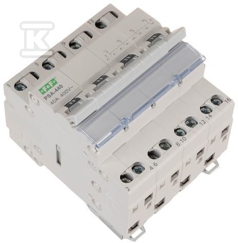 Przełącznik modułowy sieć-agregat, 4-torowy, 40 A PSA-440 - obrazek 2