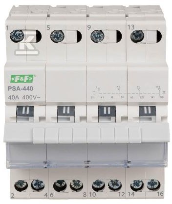 Przełącznik modułowy sieć-agregat, 4-torowy, 40 A PSA-440 - obrazek 1