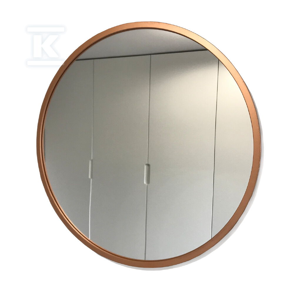 Lustro łazienkowe ścienne Scandi miedziane 600 x 600 mm M60MM - obrazek 1