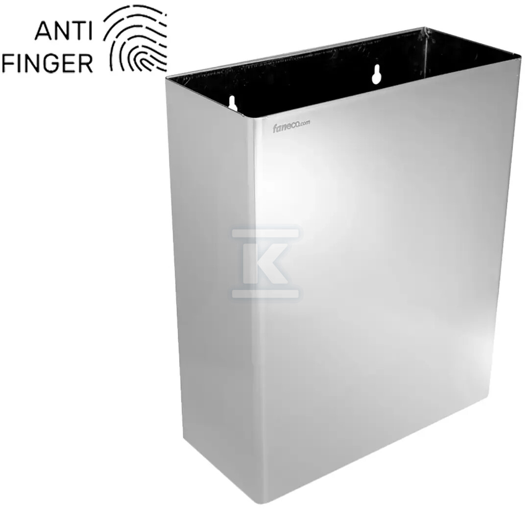 Kosz naścienny 23 l stal szlachetna matowa HIT Antifinger WB23SHAF - obrazek 1