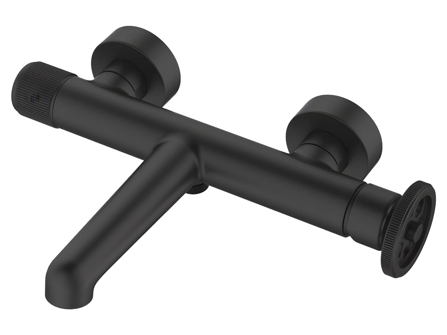 Indus mechaniczna bateria wannowo-prysznicowa czarny - Essebagno 1387405 - obrazek 1