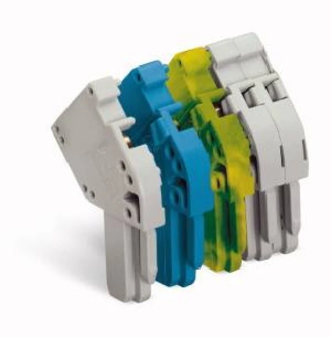 Moduł końcowy X‑COM 1‑przewodowy kątowy szary 769‑515 /250szt./