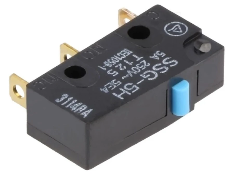 Mikroprzełącznik SNAP ACTION bez dźwigni SPDT 3A/250VAC IP40 SSG‑5H - obrazek 1