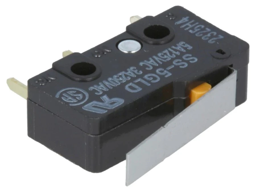 Mikroprzełącznik SNAP ACTION z dźwignią SPDT 5A/125VAC Poz 2 SS‑5GLD - obrazek 1