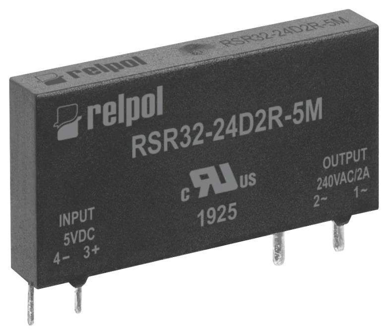 Miniaturowy przekaźnik półprzewodnikowy jednofazowy 240V AC DC 5 v AC1 2A/240V RSR32‑24D2R‑5M 2616019