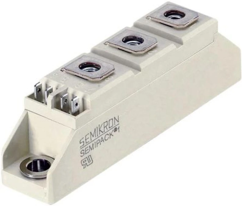 Moduł mieszany dioda‑tyrystor elektroizolowany 1,6kV 106A przyłącza śrubowe obudowa A47 SKKH 106/16 07897501, 1‑NRDQJ