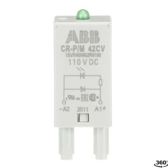 Moduł CR‑P/M 42CV dioda i dioda LED zielona 110VDCA1+ A2‑ 1SVR405652R9100 /10szt./ - obrazek 1
