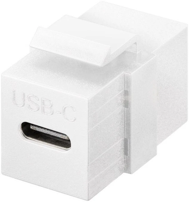Moduł Keystone Złącze USB‑C™, USB 3.2 Gen 2 (10 Gbit/s), biały ‑ Wersja kolorystyczna biały - obrazek 1