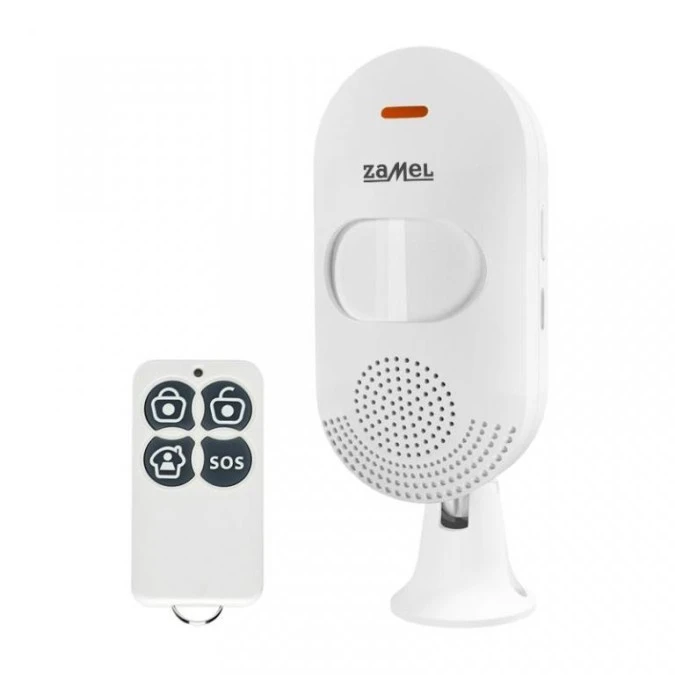 Minialarm z wbudowanym czujnikiem i syreną 90dB sterowany pilotem ZAM‑400 GAR10000076
