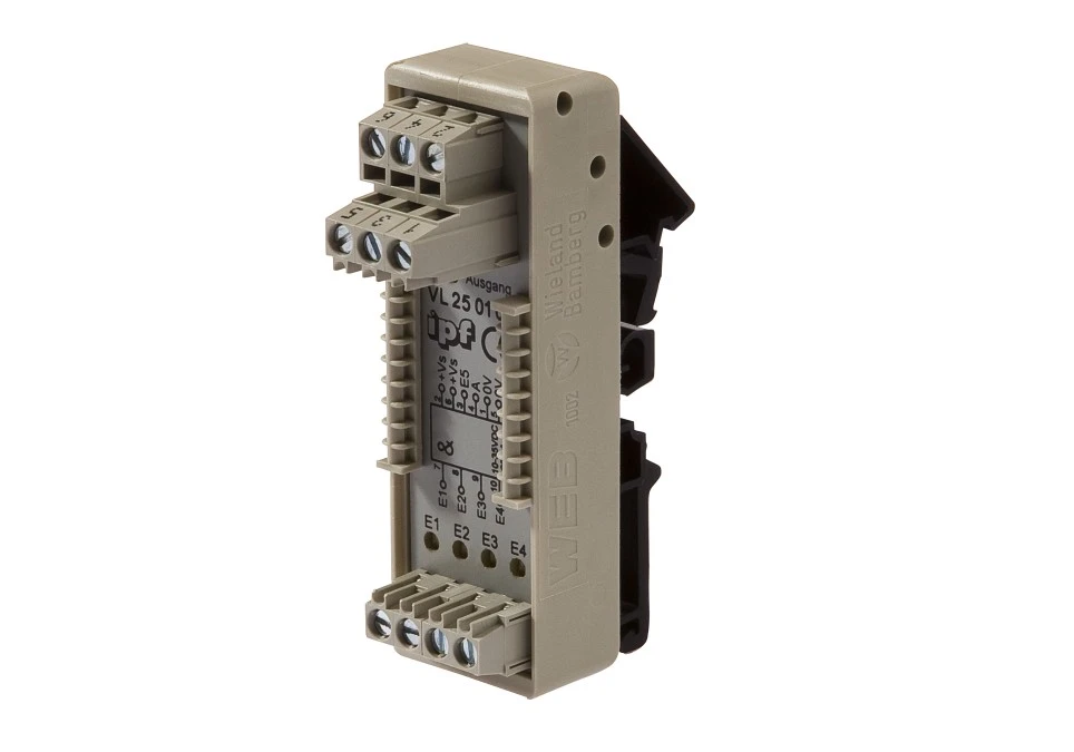 Moduł logiczny 49x80x26mm AND 4‑krotny 10‑35VDC zacisk po stronie czujnika i sterownika IP40 VL250100 - obrazek 1